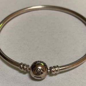 Pandora Jewelry - PANDORA Sterling Silver Bangle Bracelet Size 7.5 Pandora Jewelry - PANDORA Sterling Silver Bangle Bracelet Size 7.5